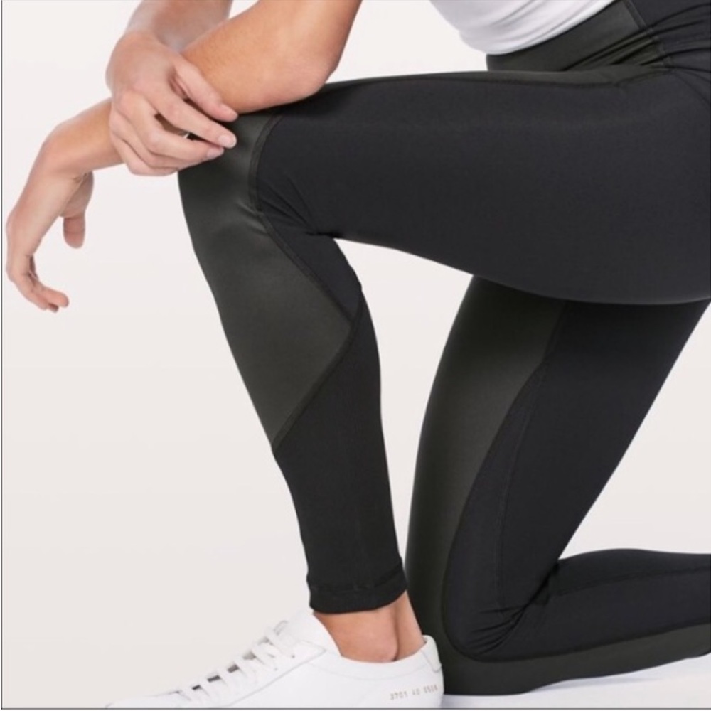 Lululemon limited edition faux leather leggings